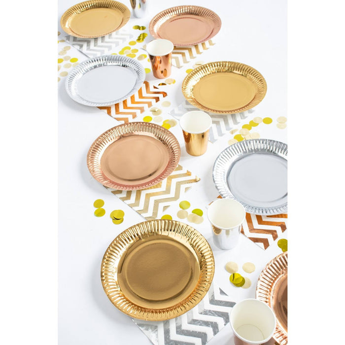 CONFETTI CORIANDOLI ORO ARGENTO LAMINATI PER DECORAZIONE DELLA TAVOLA