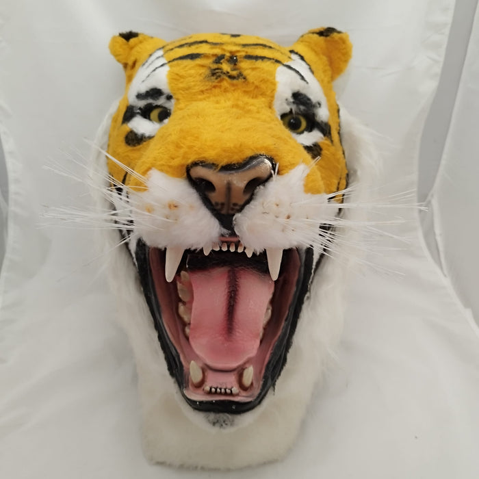 TESTA TIGRE MASCOTTE IN PELUCHE