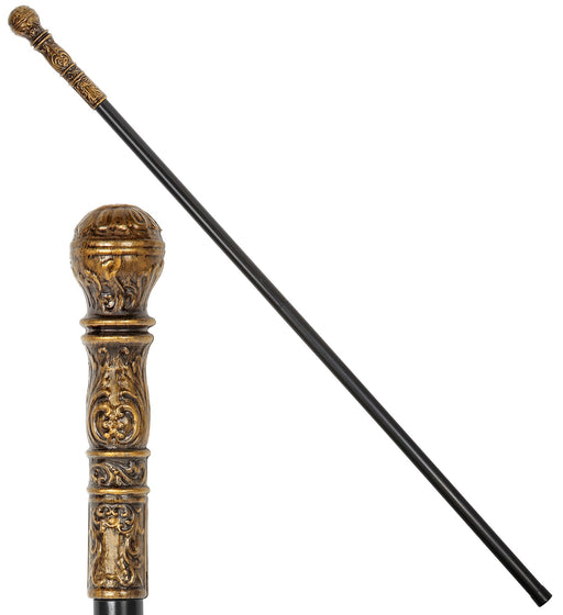 Bastone con pomello anticato