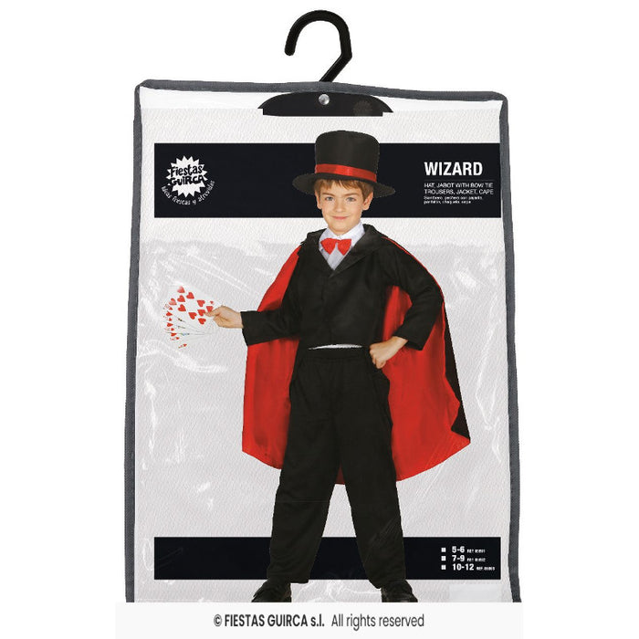 COSTUME DA PRESTIGIATORE CON MANTELLO