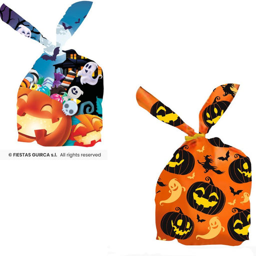 Due modelli di sacchetti porta caramelle per Halloween
