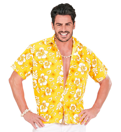 camicia hawaii gialla