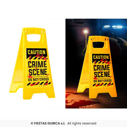 cartello do not cross crime scene