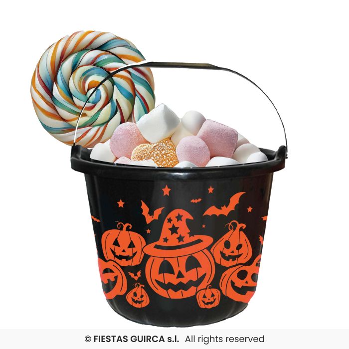 CESTINO PORTADOLCI CON ZUCCHE DI HALLOWEEN