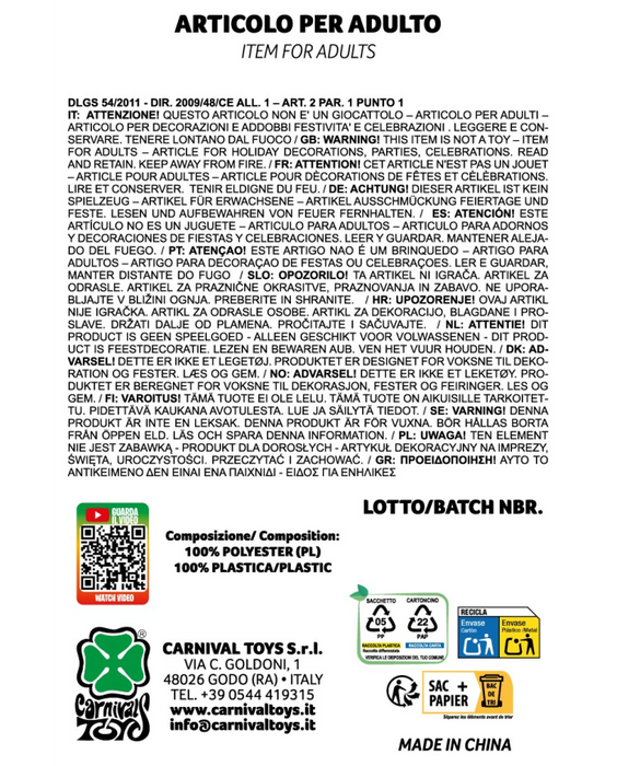 COLLANA HAWAIANA ORO FINITURA METALLIZZATA IN TESSUTO