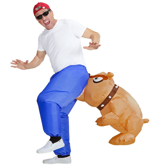 costume gonfiabile cane bulldog