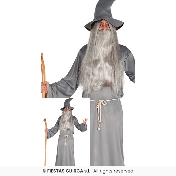 COSTUME MAGO GRIGIO TEENAGER 14-16 ANNI