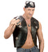 gilet motociclista con borchie
