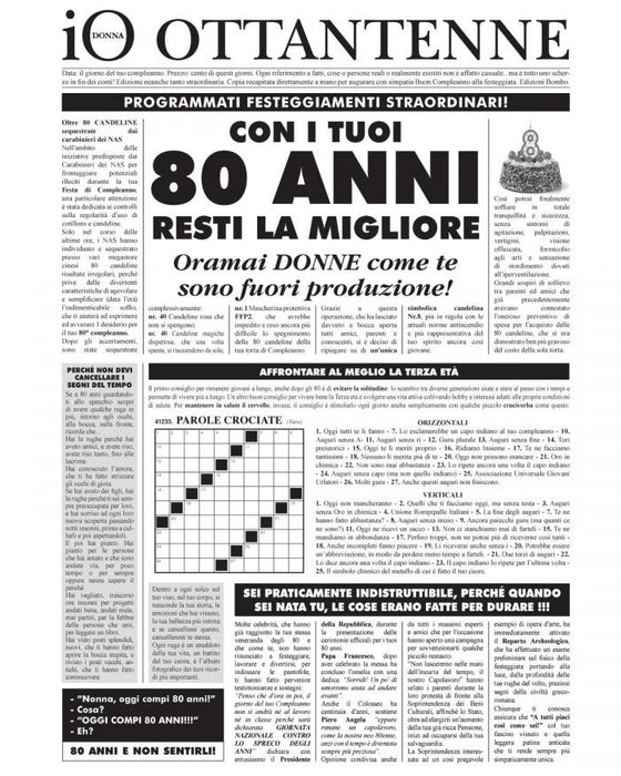 BIGLIETTO QUOTIDIANO 60 70 E 80 ANNI