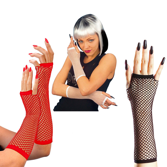 GUANTI A RETE ELASTICIZZATI SENZA DITA