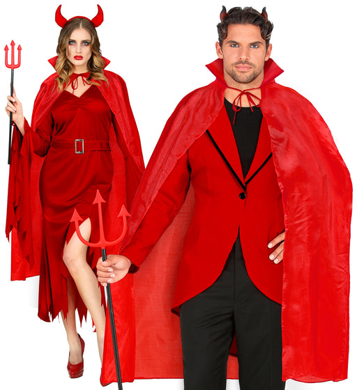 mantello rosso cm 115 diavolo diavolessa