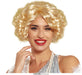 parruca marylin di colore biondo con boccoli