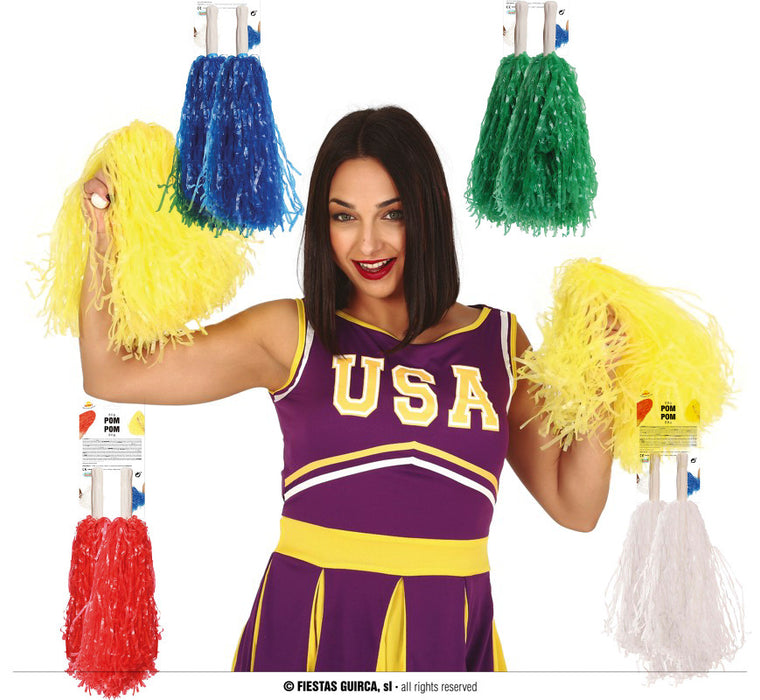 pon pon multicolor 5 colori differenti per cheerleader