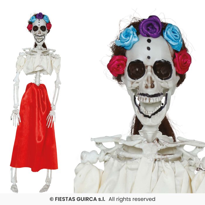SCHELETRO DIA DE LOS MUERTOS APPENDIBILE 40 CM