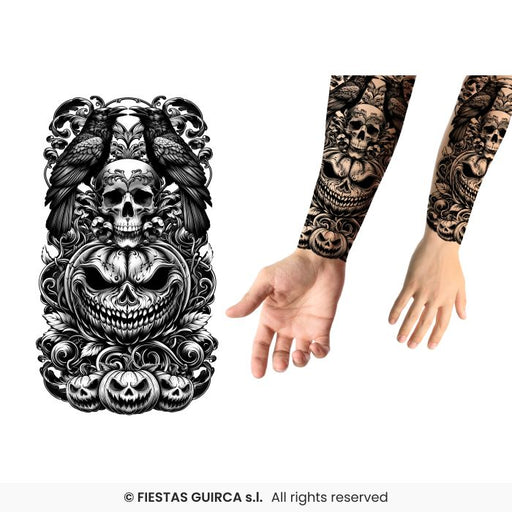 tatuaggio zucca sorridente