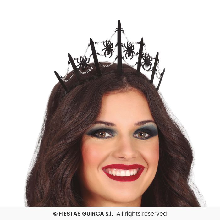 coroncina di halloween con ragni