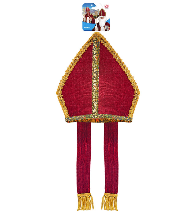 MITRA VESCOVO VELLUTO LUSSO PASSAMANERIA