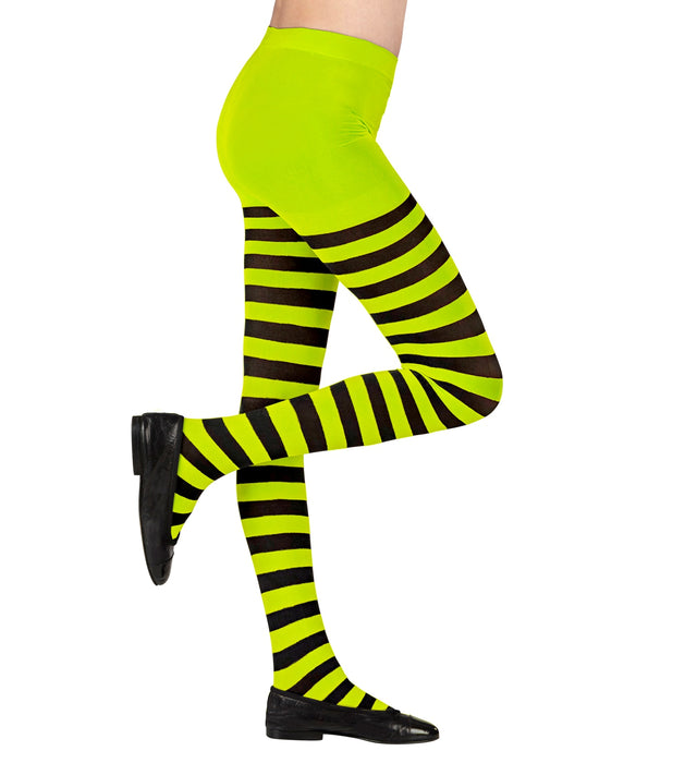 COLLANT RIGATI VERDE-NERO BAMBINA