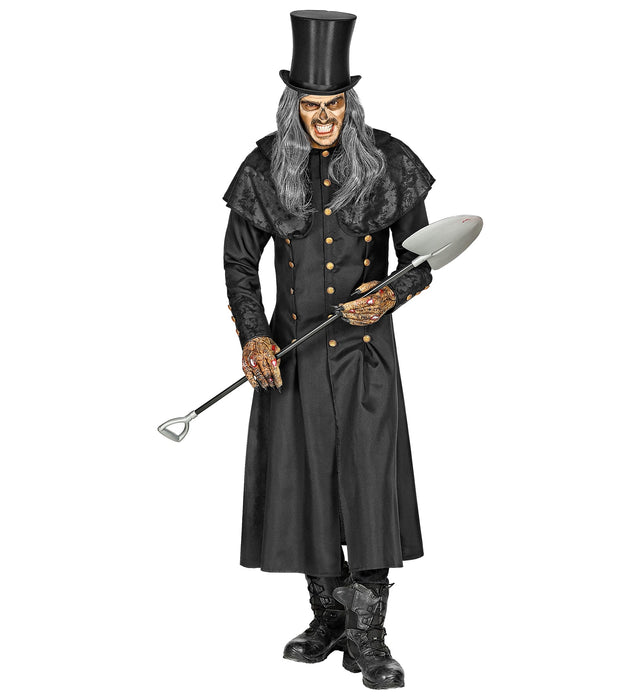 COSTUME CAPPOTTO DA BECCHINO CIMITERO M/L