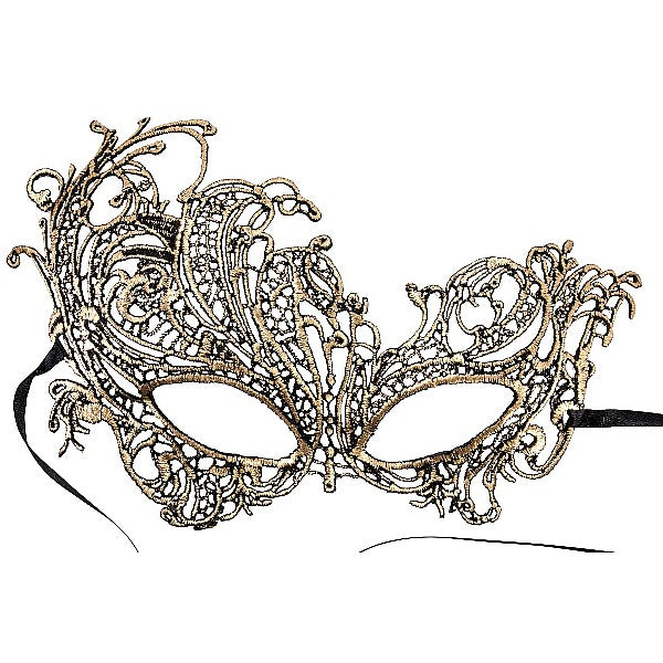 MASCHERA ORO MACRAME' IN TESSUTO