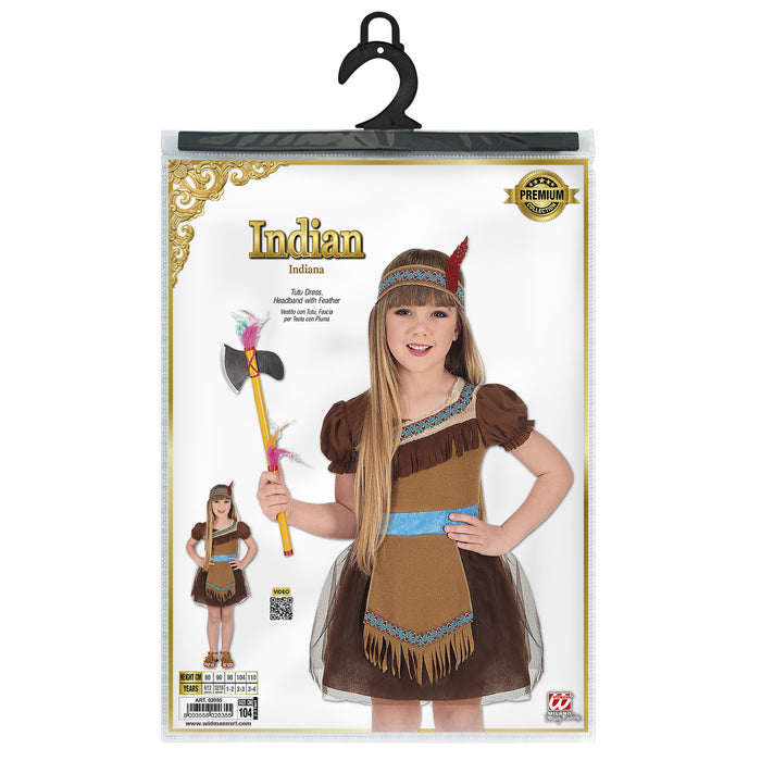 COSTUME INDIANA MARRONE CON FASCIA