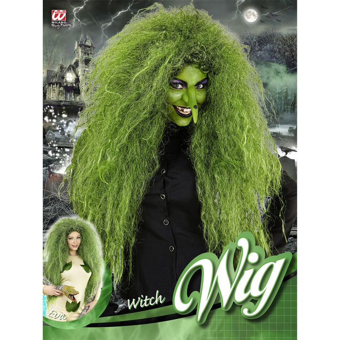 PARRUCCA STREGA VERDE LUNGA