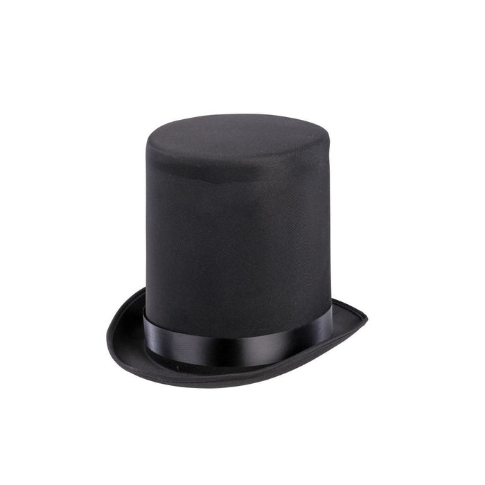 TUBA NERA IN RASO CON FASCIA SATINATA