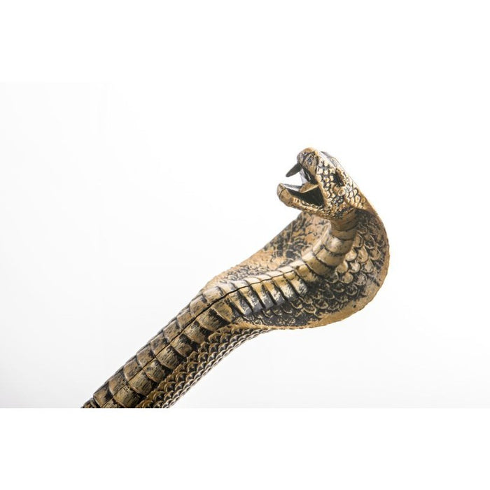 BASTONE TESTA COBRA ORO ANTICATO