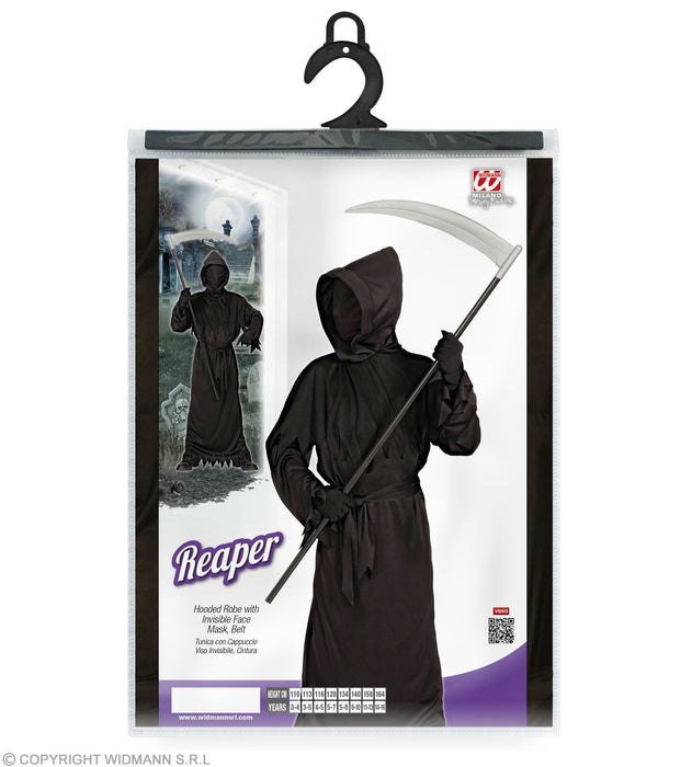 COSTUME BOIA GRIM REAPER NERO PER RAGAZZI