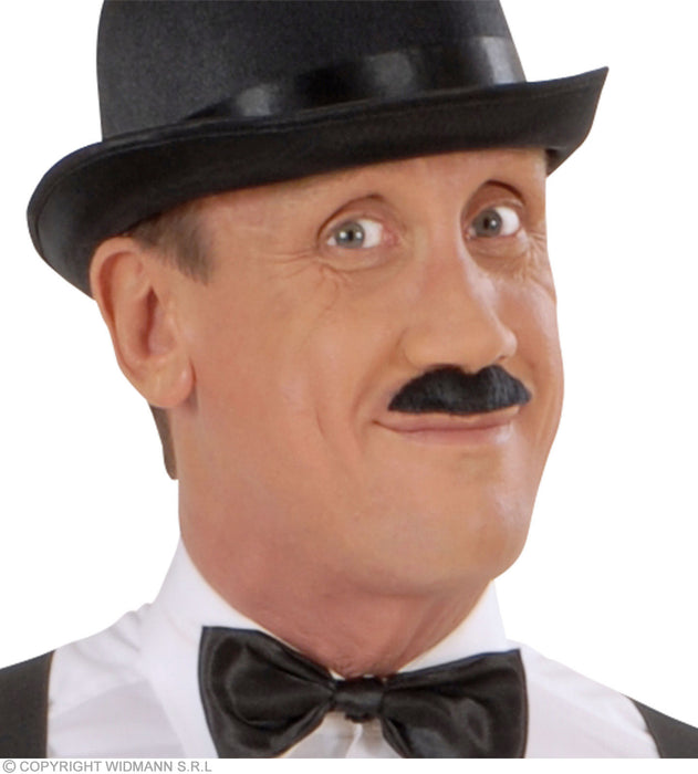 FINTO BAFFO NERO ADESIVO