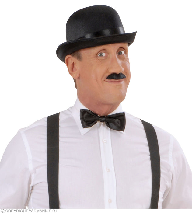 FINTO BAFFO NERO ADESIVO