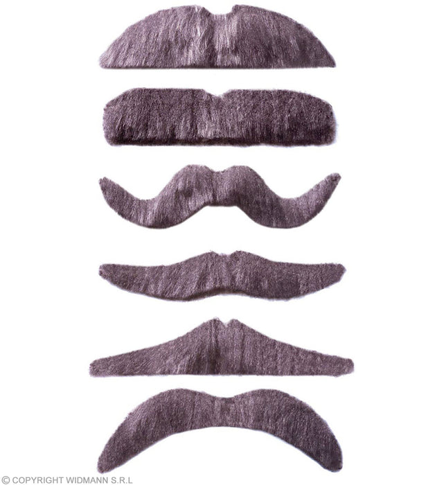 FINTO BAFFO GRIGIO ADESIVO