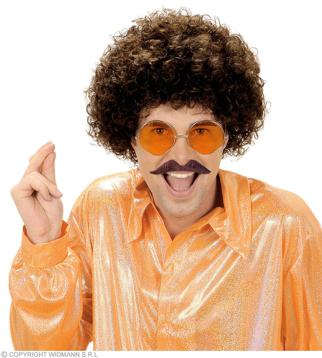 FINTO BAFFO CASTANO ADESIVO