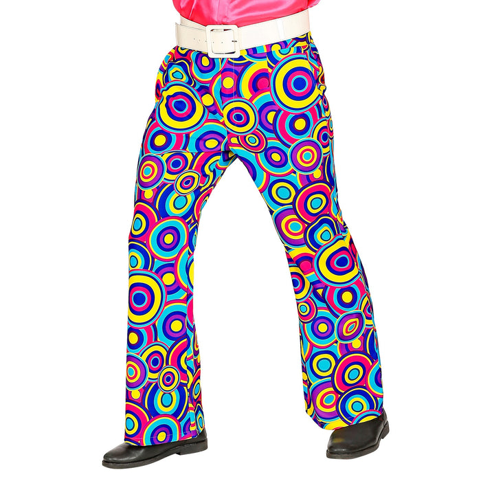 PANTALONE UOMO ANNI 70 BLU