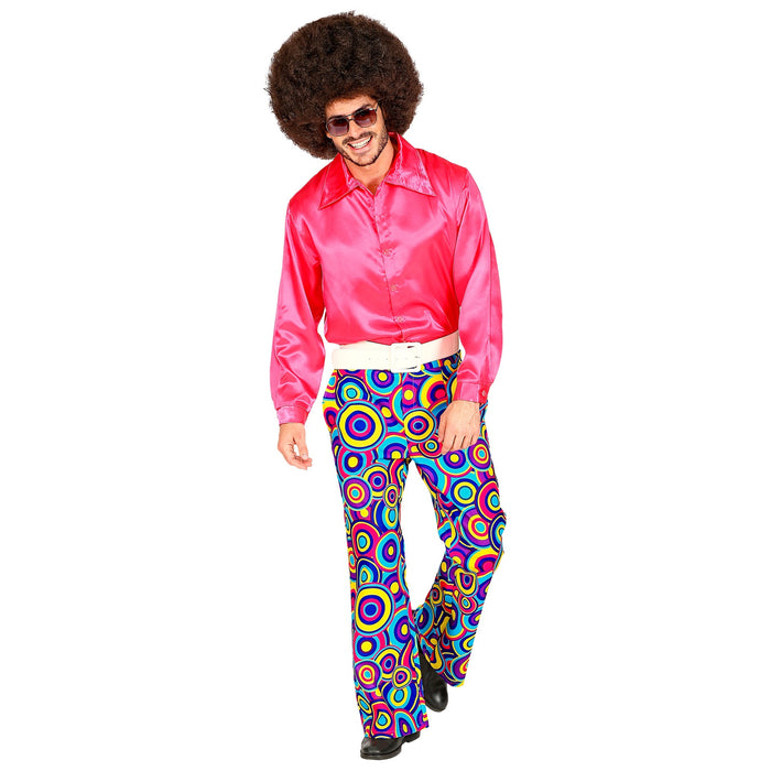 PANTALONE UOMO ANNI 70 BLU