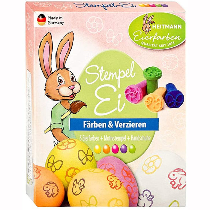 5 COLORI ALIMENTARI PER UOVA E 4 STAMPI