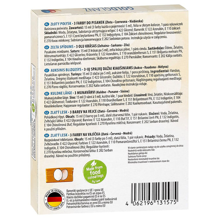 3 COLORANTI PER UOVA CON PELLICOLE