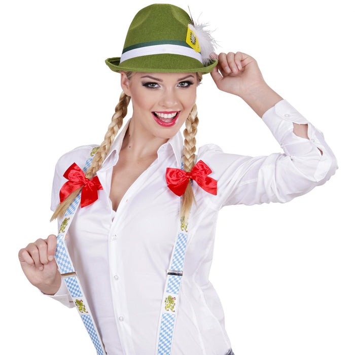 CAPPELLO BAVARESE CON PIUMA E BOCCALE