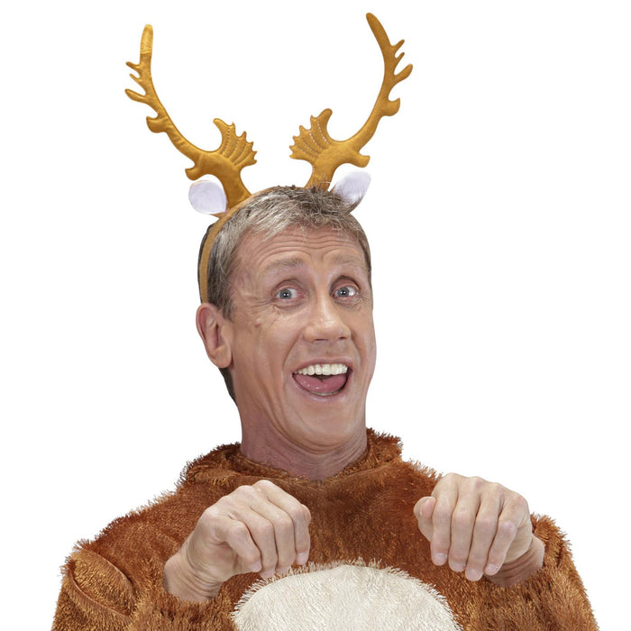 CERCHIETTO CON CORNA RENNA MARRONI