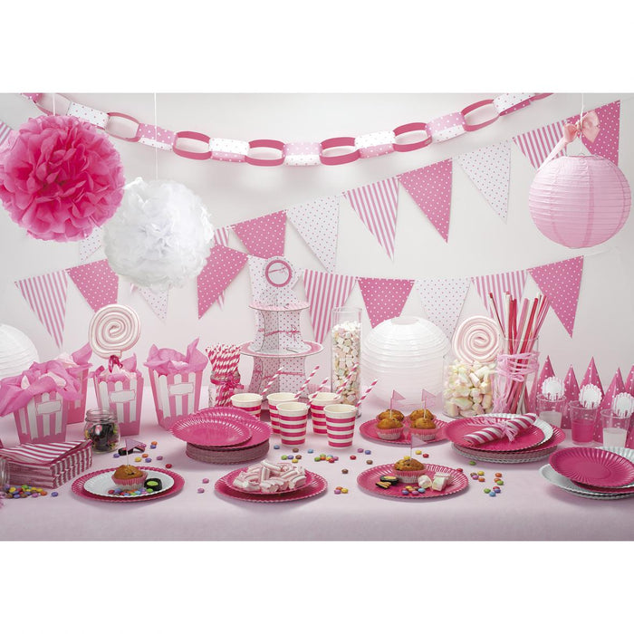 LANTERNA CINESE ROSA CM 25