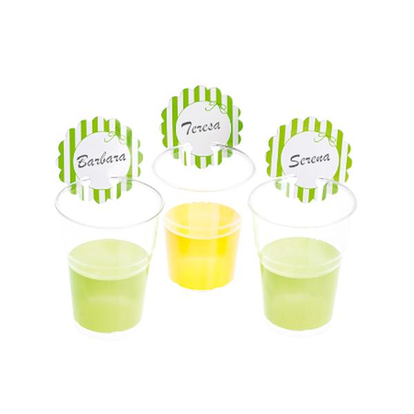12 SEGNABICCHIERI VERDE PISTACCHIO CM 6