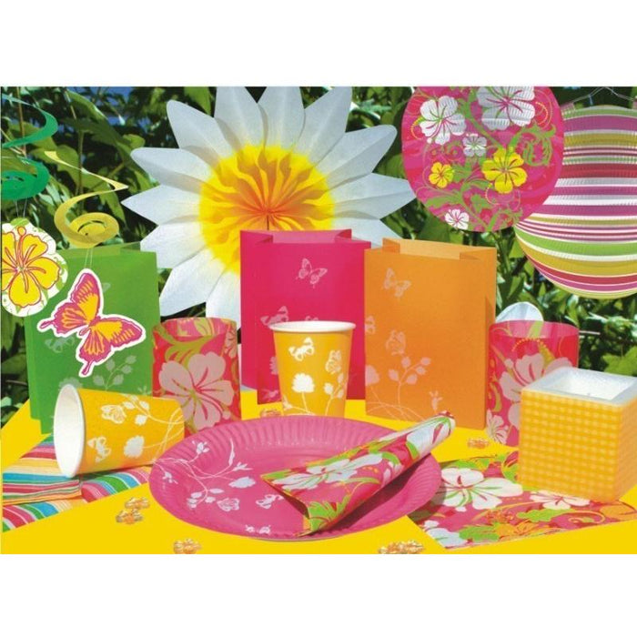 3 LANTERNE DA TERRA PICCOLE CON FARFALLE