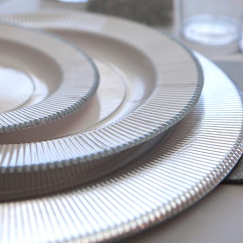 8 PIATTI RIGHE CLASSIC SILVER GRANDI
