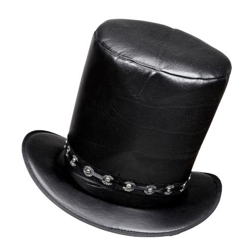 CILINDRO NERO IN SIMILPELLE