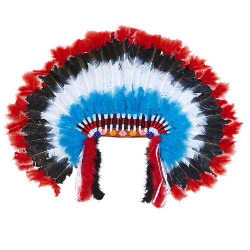 COPRICAPO INDIANO LUSSO CON MARABOU