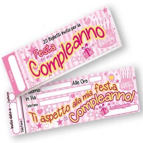 20 INVITI COMPLEANNO LEI