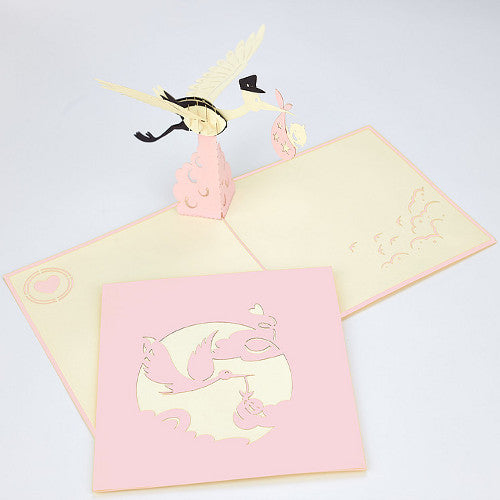 BIGLIETTI ORIGAMO NASCITA