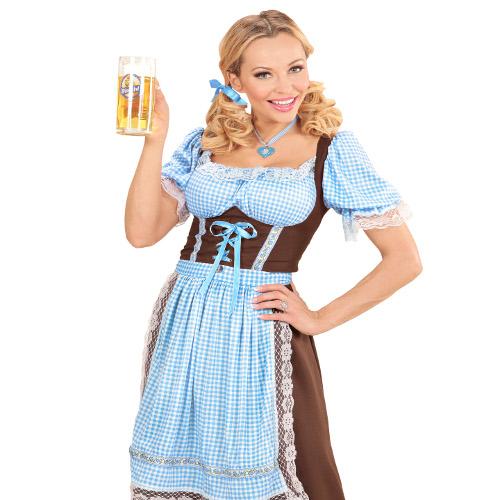 COLLANA SCACCHI CELESTE BIANCO CUORE