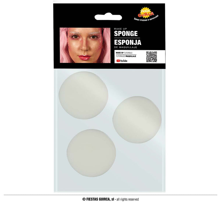 BLISTER CON 3 SPUGNE PER TRUCCO