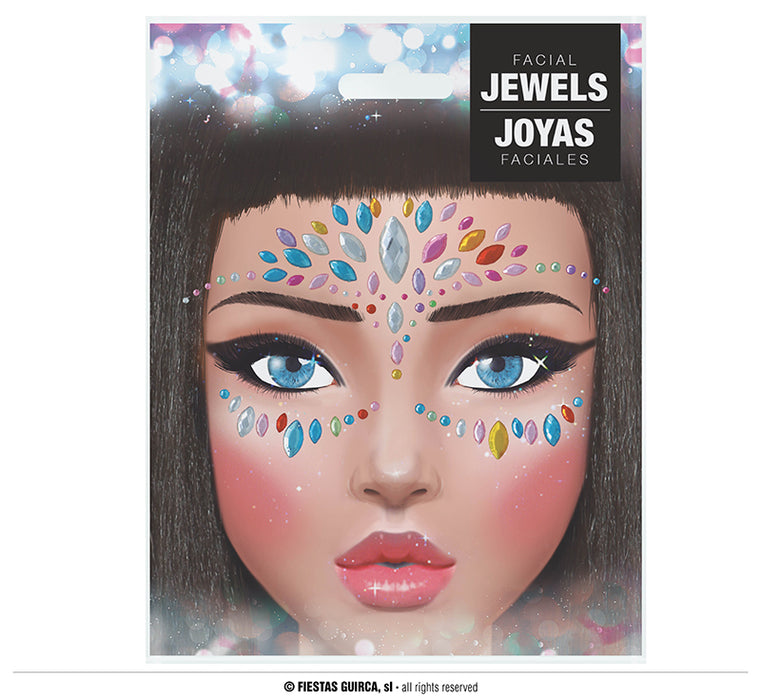 GIOIELLI ADESIVI COLORATI PER VISO